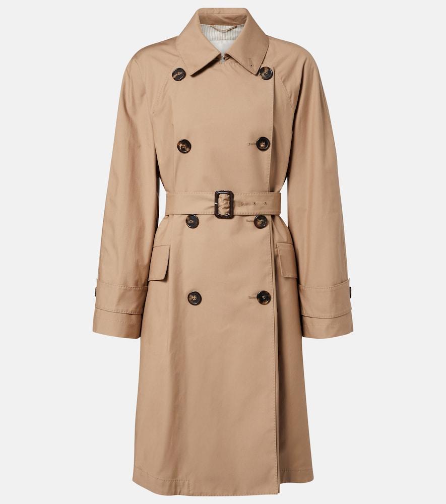 max mara alessio cotton-blend gabardine trench coat