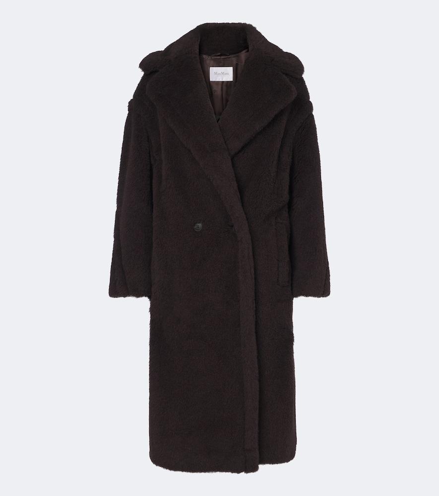 max mara alpaca, wool, and silk teddy coat