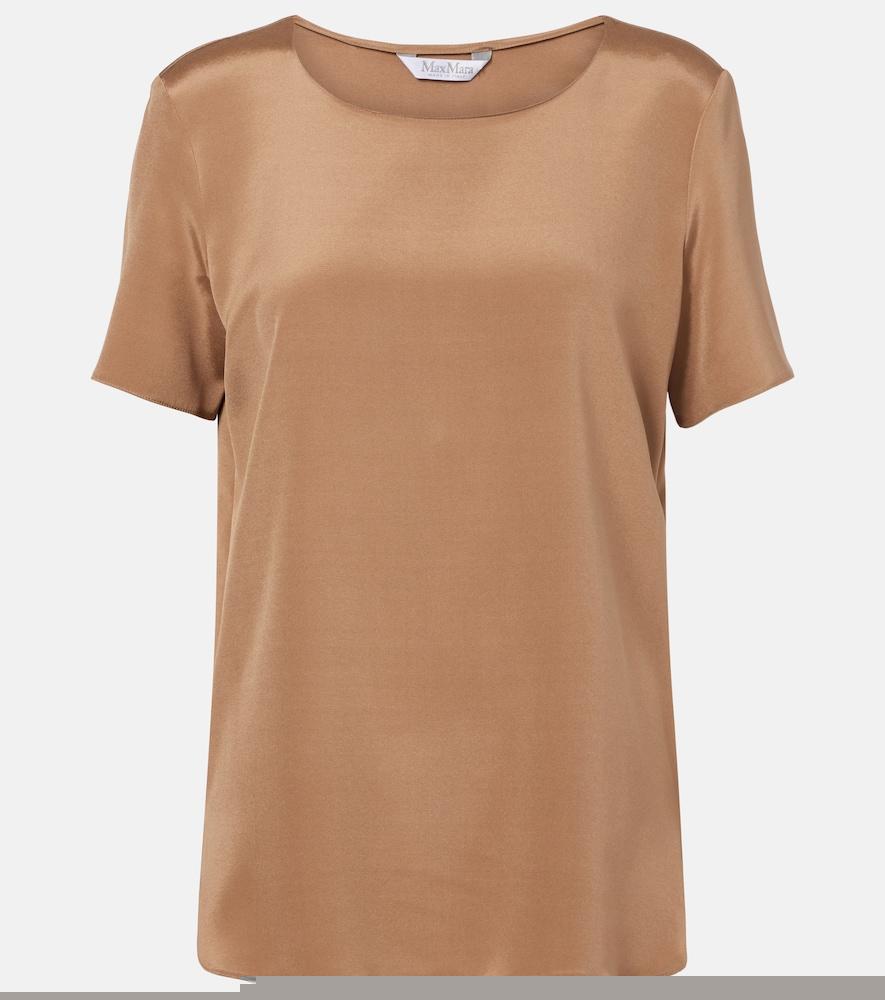 max mara aris silk-blend t-shirt