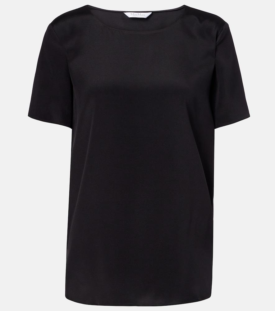 max mara aris silk-blend top