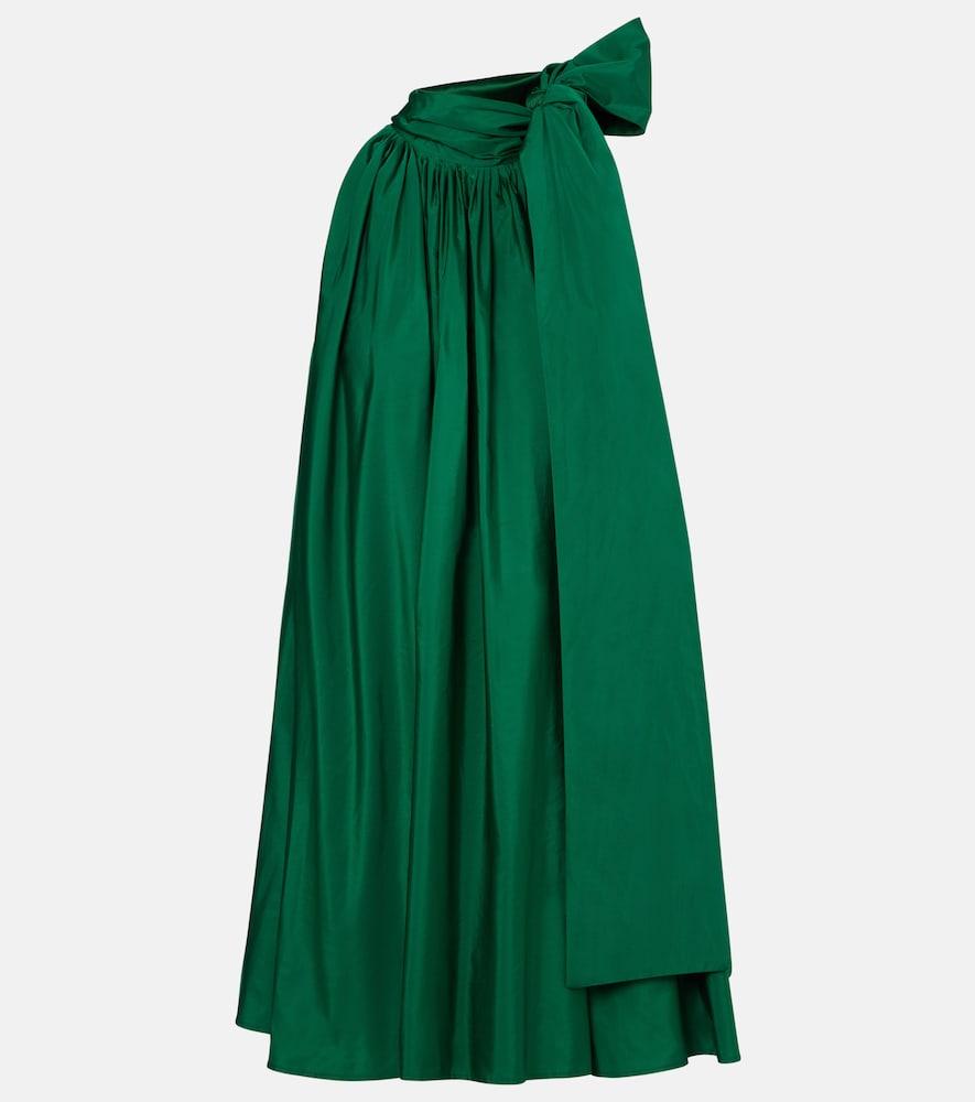 max mara beber halterneck taffeta minidress