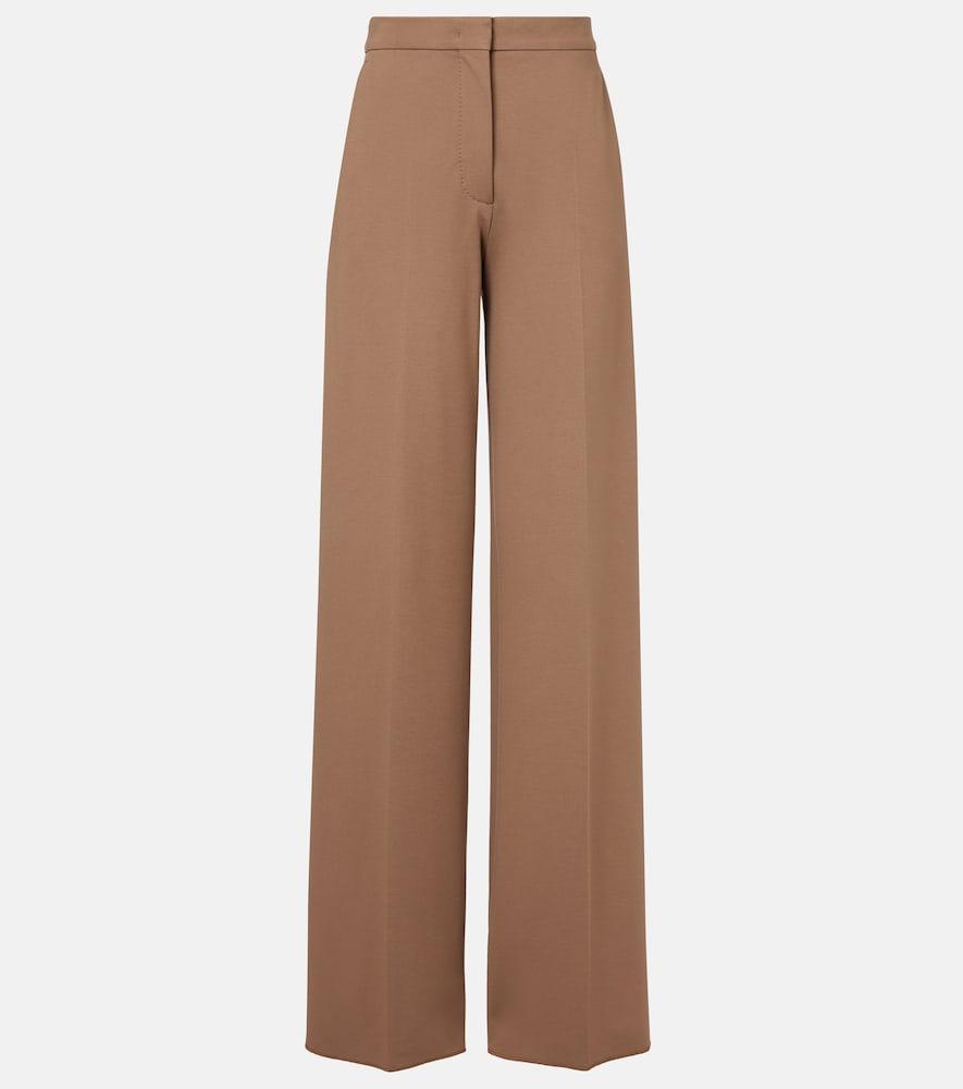 max mara biada high-rise wide-leg pants