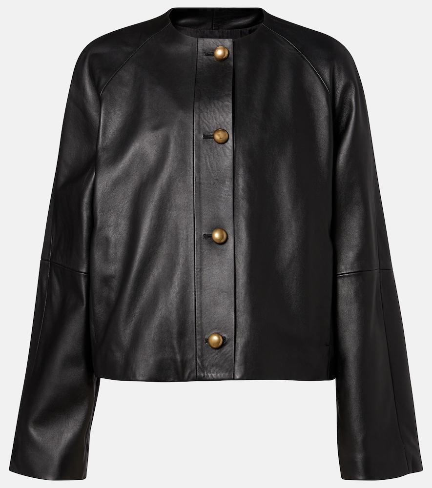 max mara bouquet leather jacket