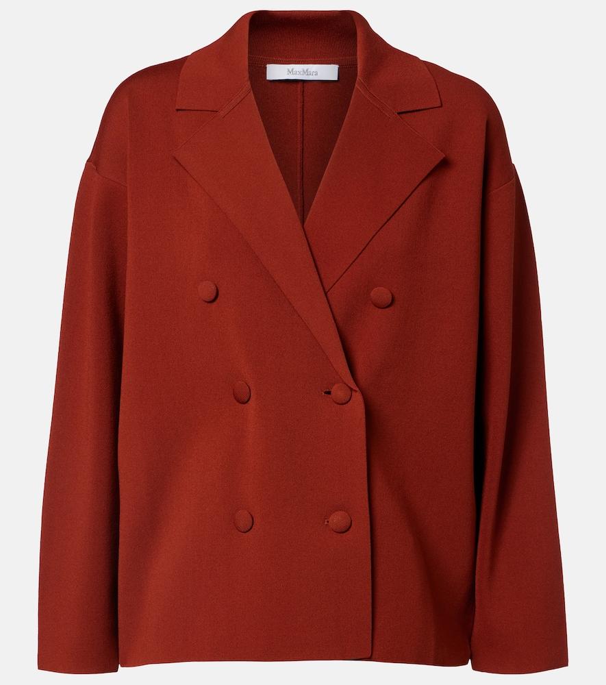 max mara calte double-breasted crêpe blazer