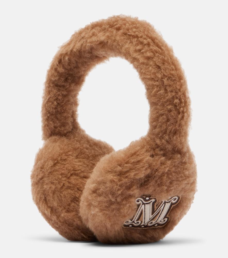 max mara camel hair and silk ear muffs