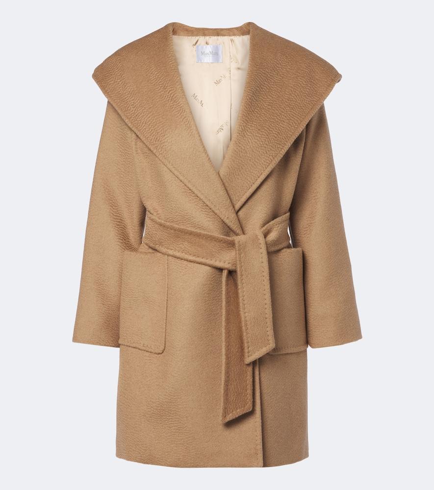 max mara camel hair wrap coat