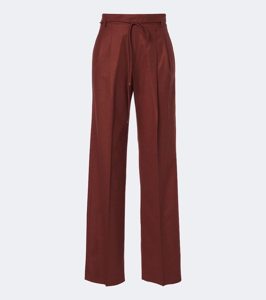 max mara cashmere-blend straight pants