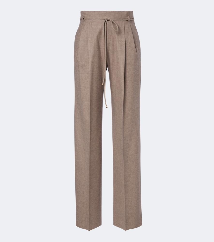 max mara cashmere-blend straight pants