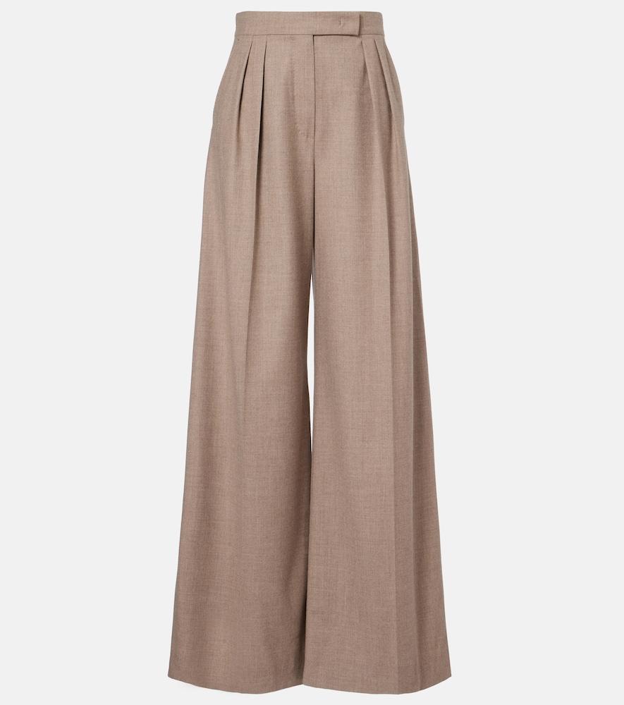 max mara cashmere-blend wide-leg pants