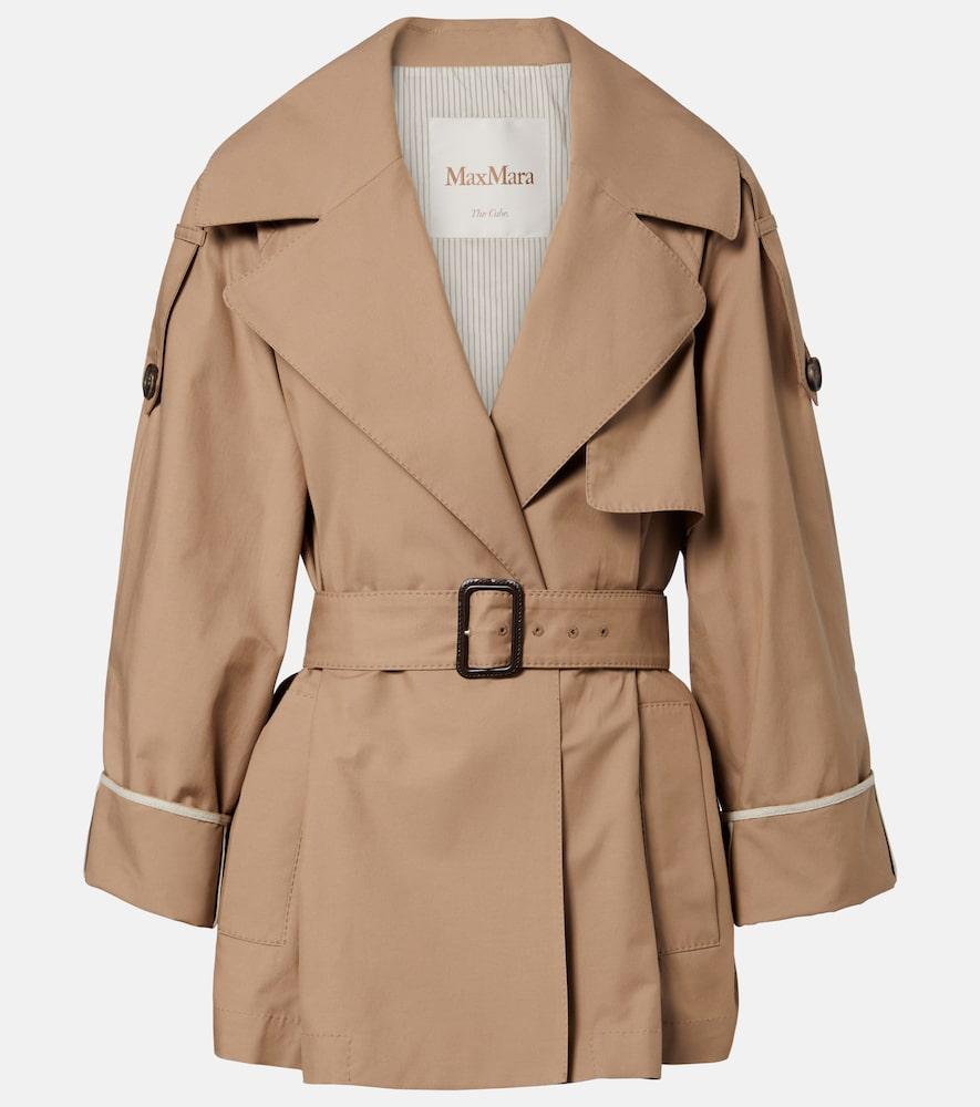 max mara clara cotton-blend gabardine trench coat