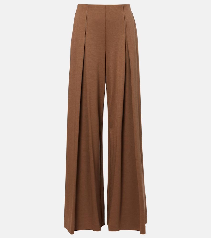 max mara cocco virgin wool wide-leg pants