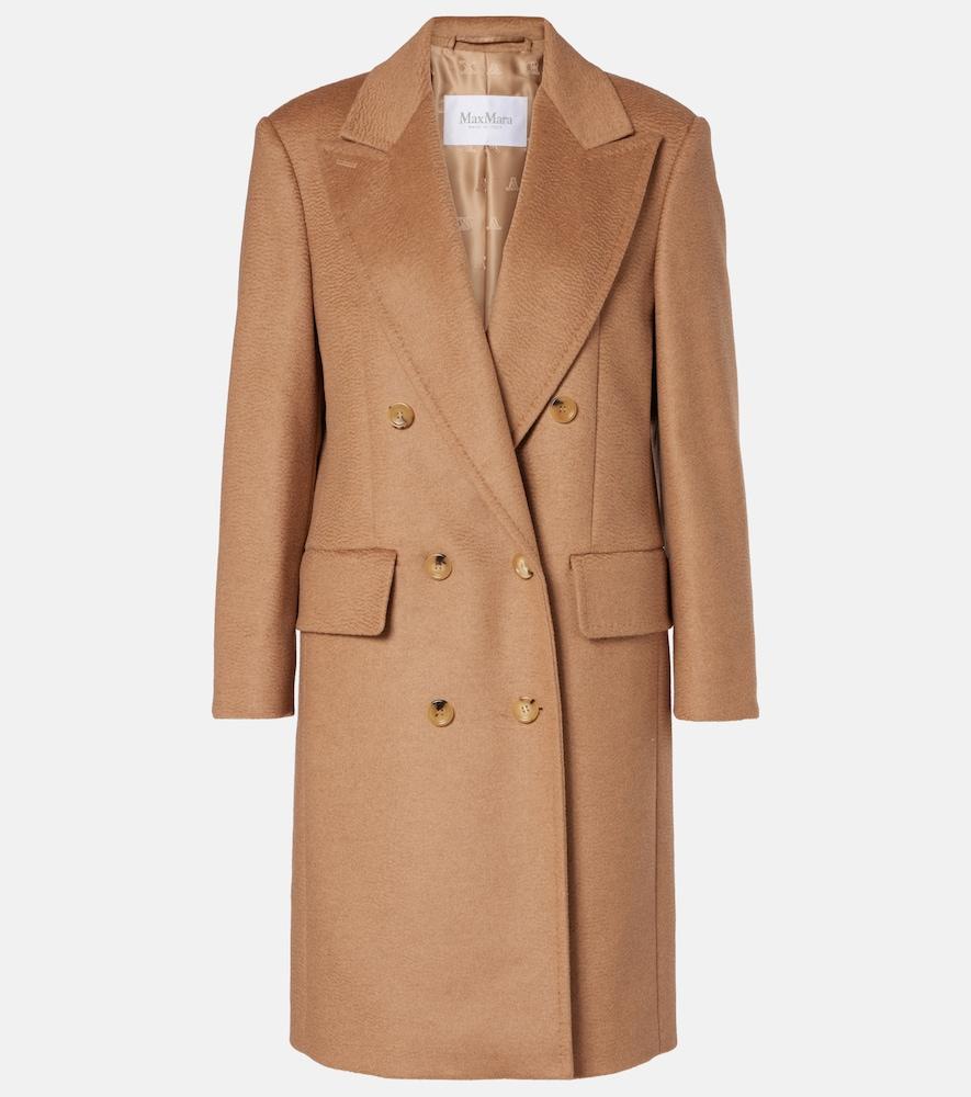 max mara cosa double-breasted camel hair coat
