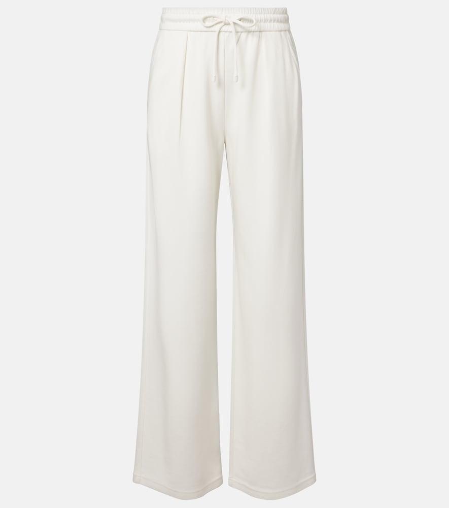 max mara cotton and silk-blend sweatpants
