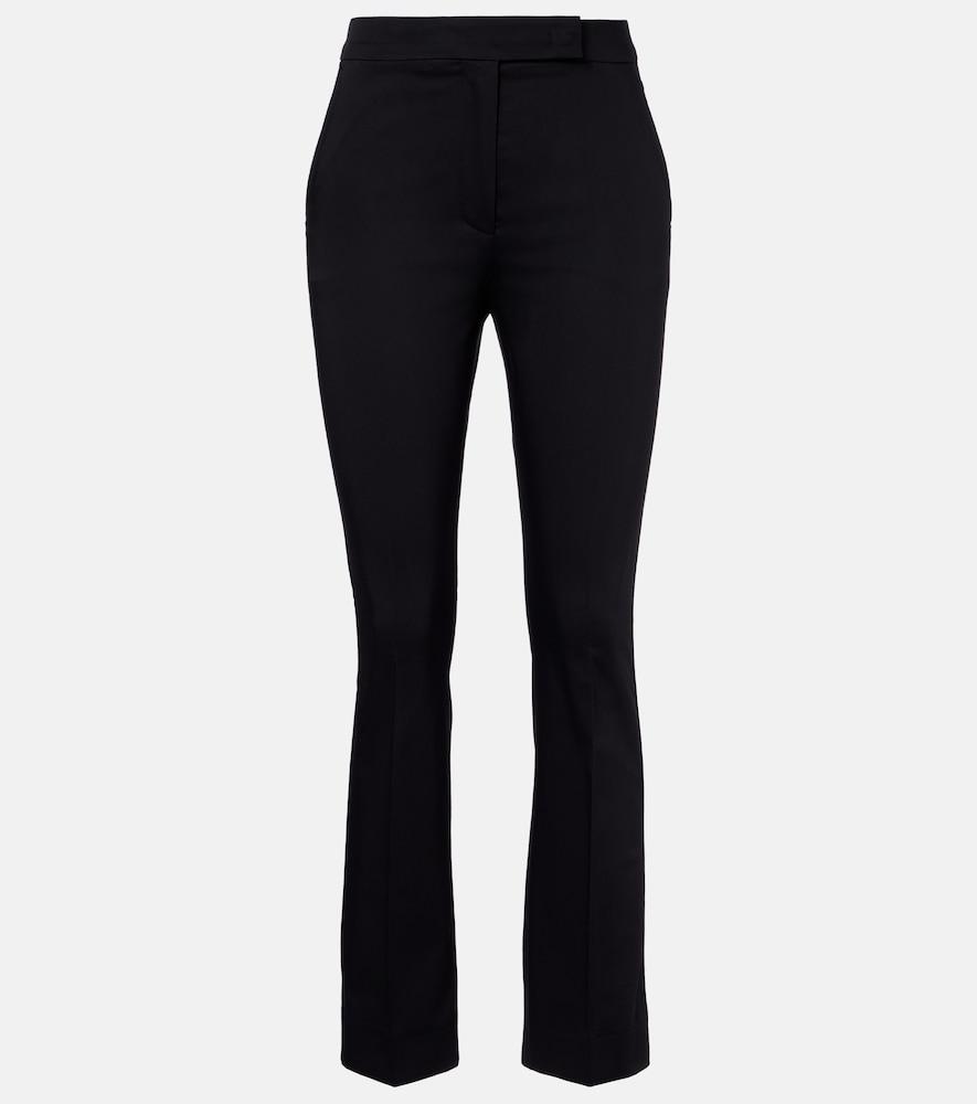 max mara cotton-blend cropped slim pants