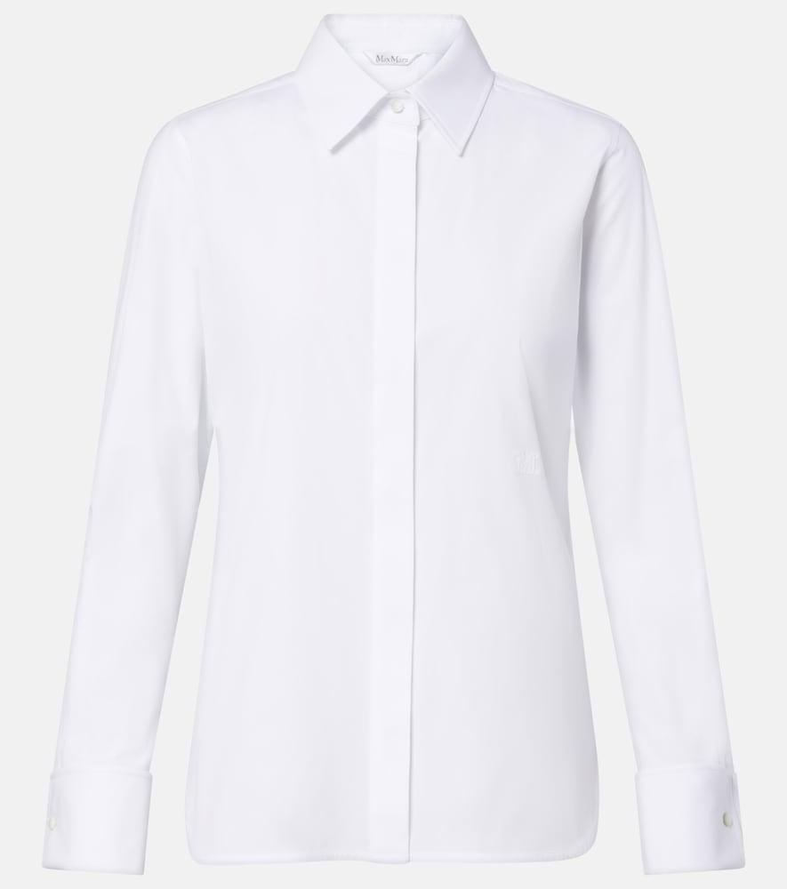 max mara cotton-blend poplin shirt