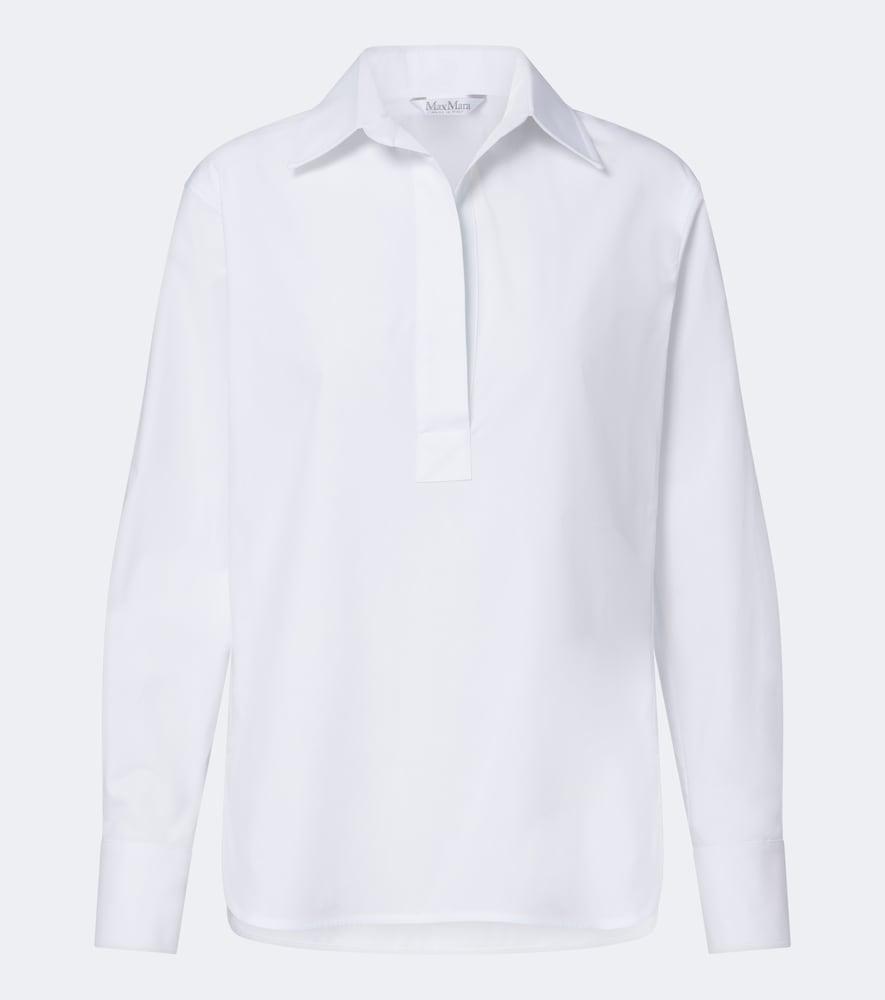 max mara cotton-blend poplin shirt