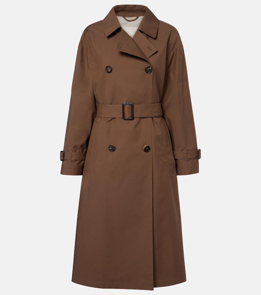 max mara cotton-blend trench coat
