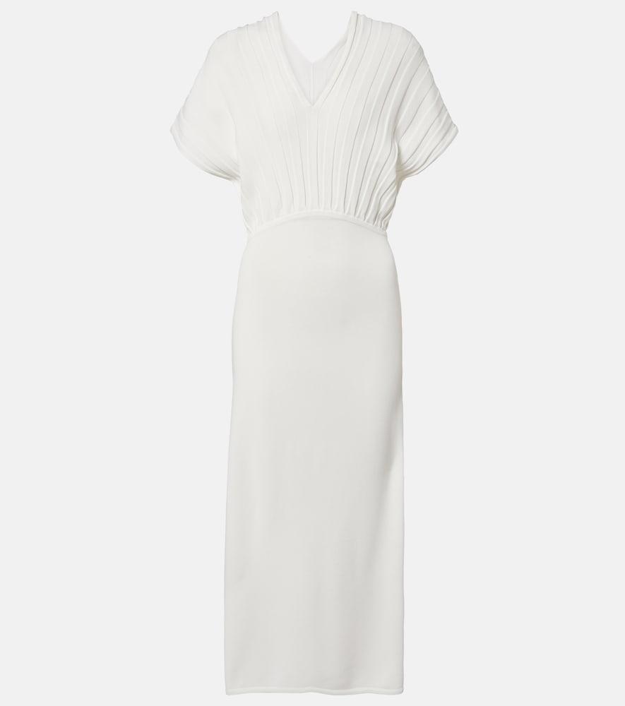 max mara crêpe midi dress