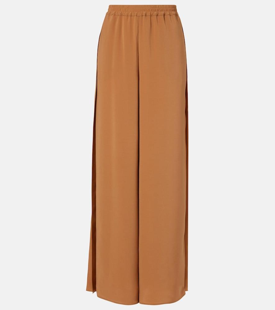 max mara crêpe wide-leg pants