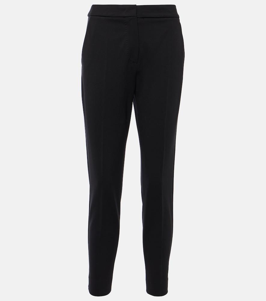 max mara cropped jersey slim pants