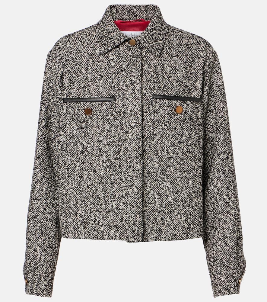 max mara demien wool-blend tweed jacket