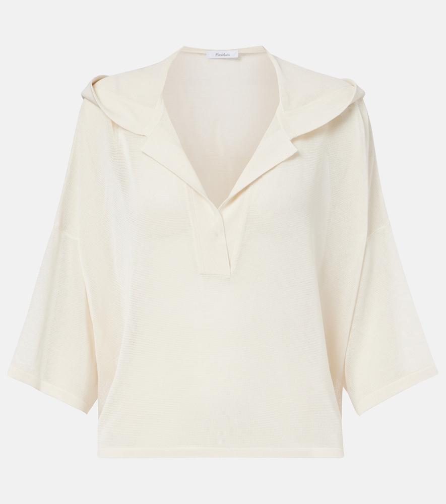 max mara didy knitted cotton-blend shirt