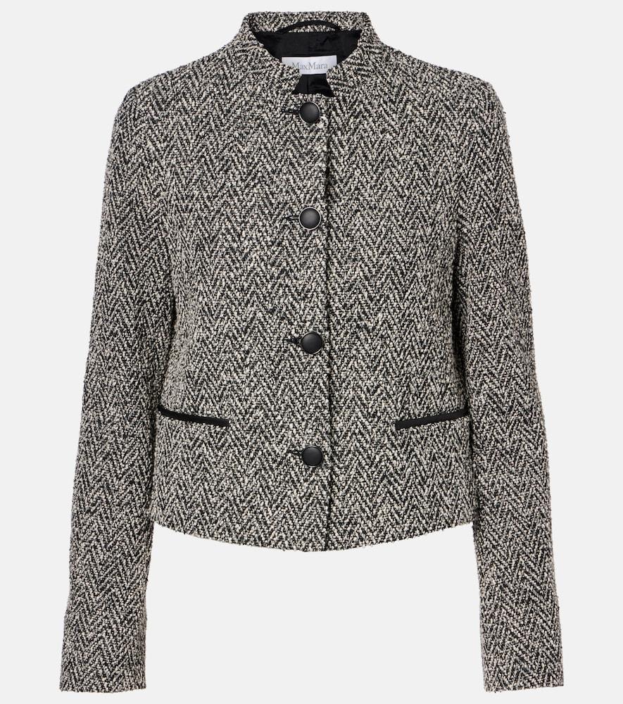 max mara donald cotton and wool-blend jacket