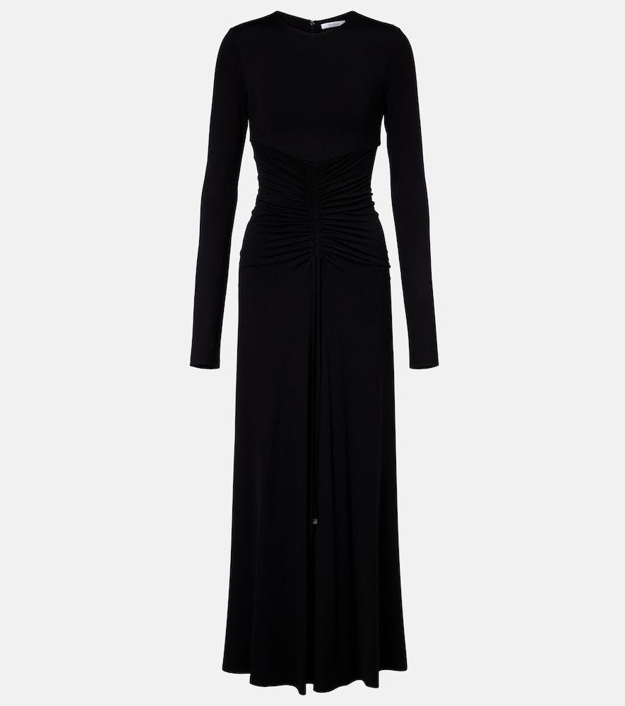 max mara doppia gathered maxi dress