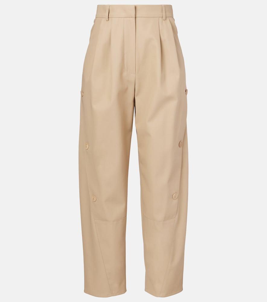 max mara duomo cotton straight pants
