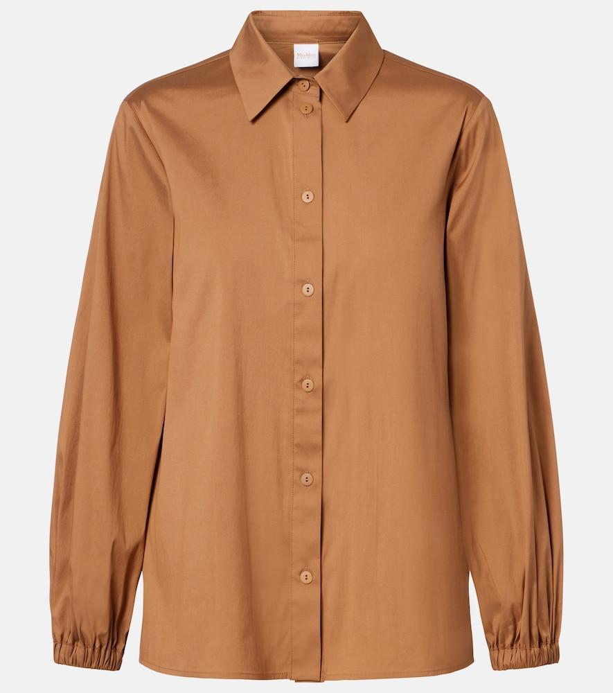 max mara fertile cotton-blend shirt
