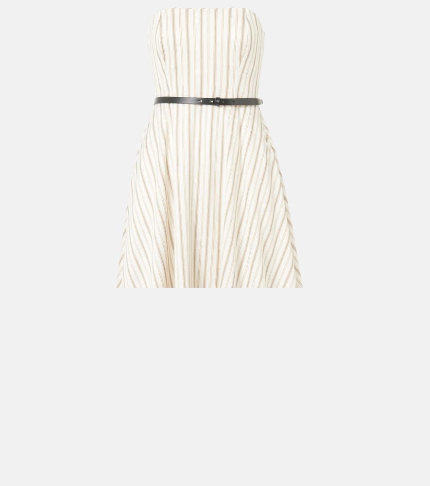 max mara fervida cotton and linen midi dress