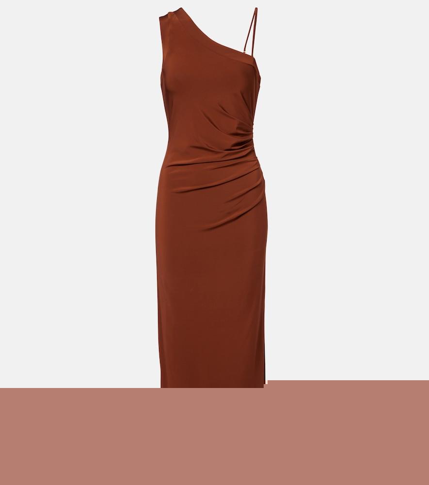 max mara fiabe one-shoulder midi dress