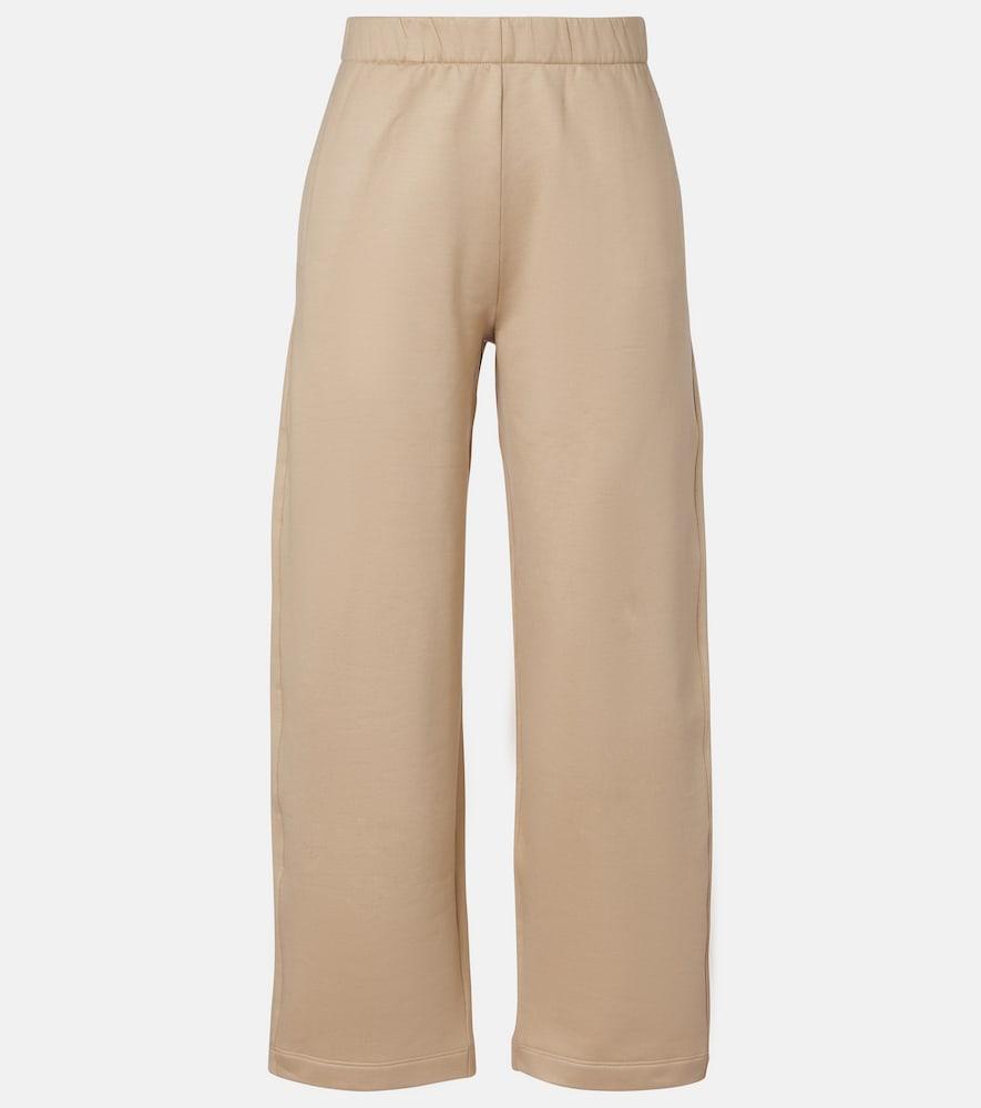 max mara filovia silk and cotton wide-leg pants