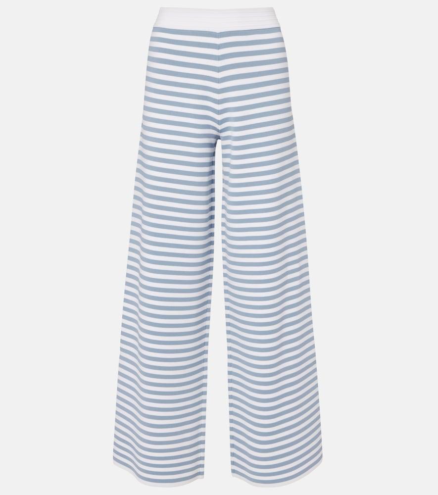 max mara fingere striped wide-leg pants