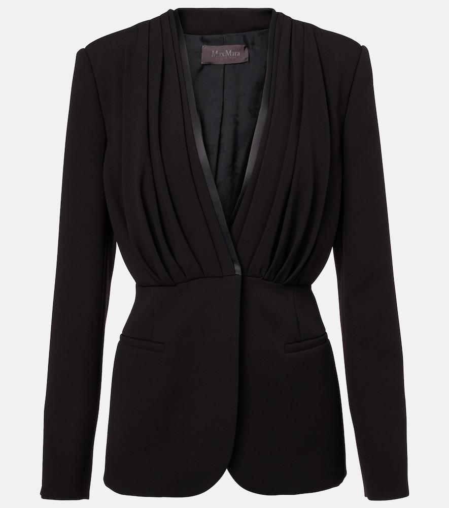 max mara gradi draped crêpe jacket