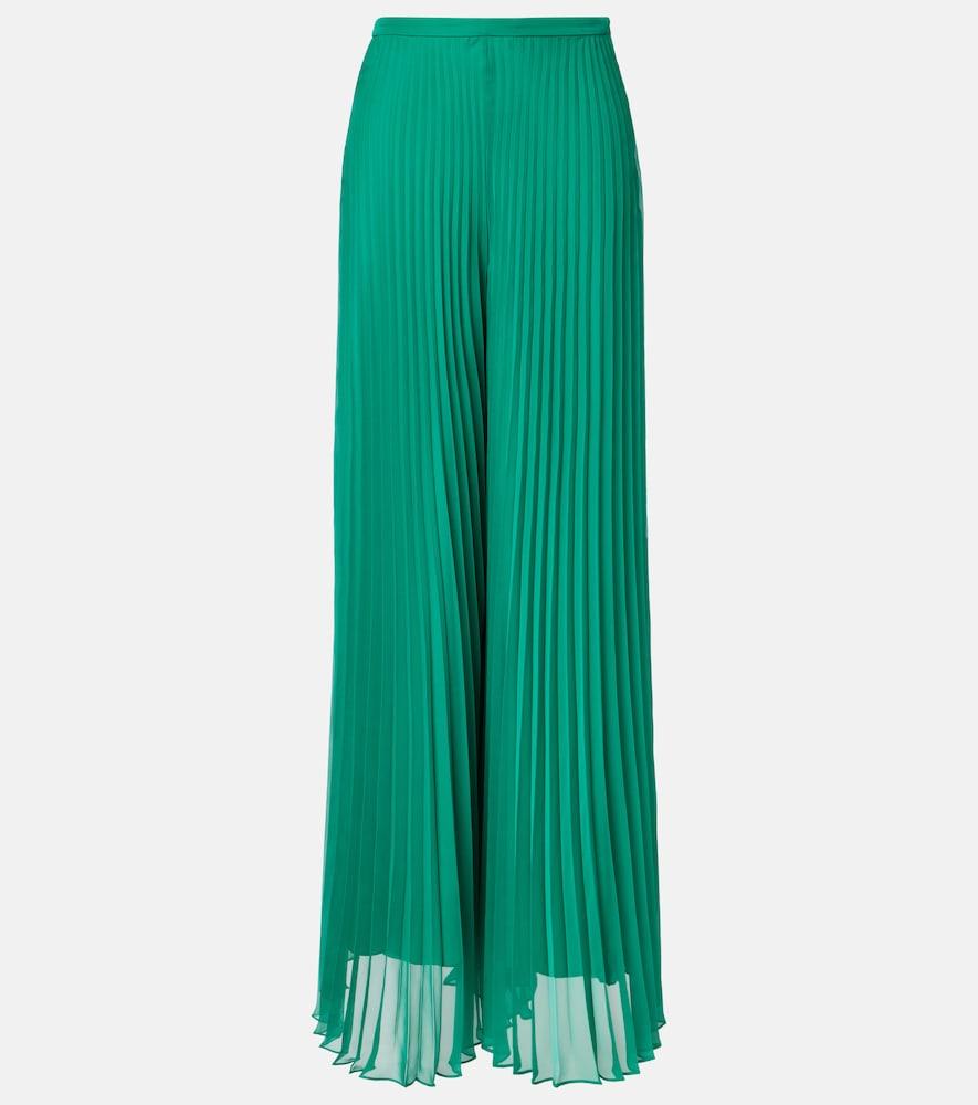 max mara grembo pleated wide-leg pants