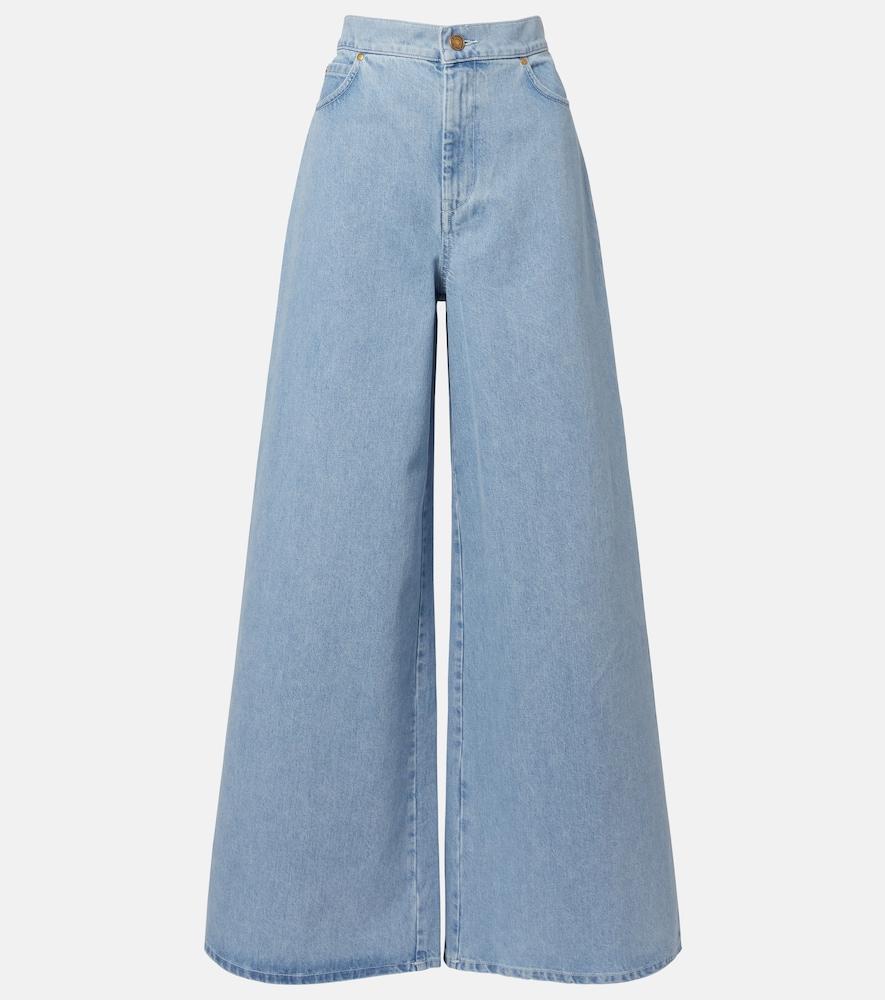 max mara high-rise wide-leg jeans