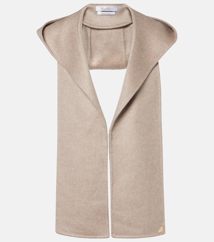 max mara hooded cashmere scarf