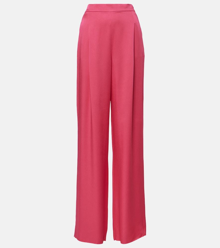 max mara ieti satin wide-leg pants