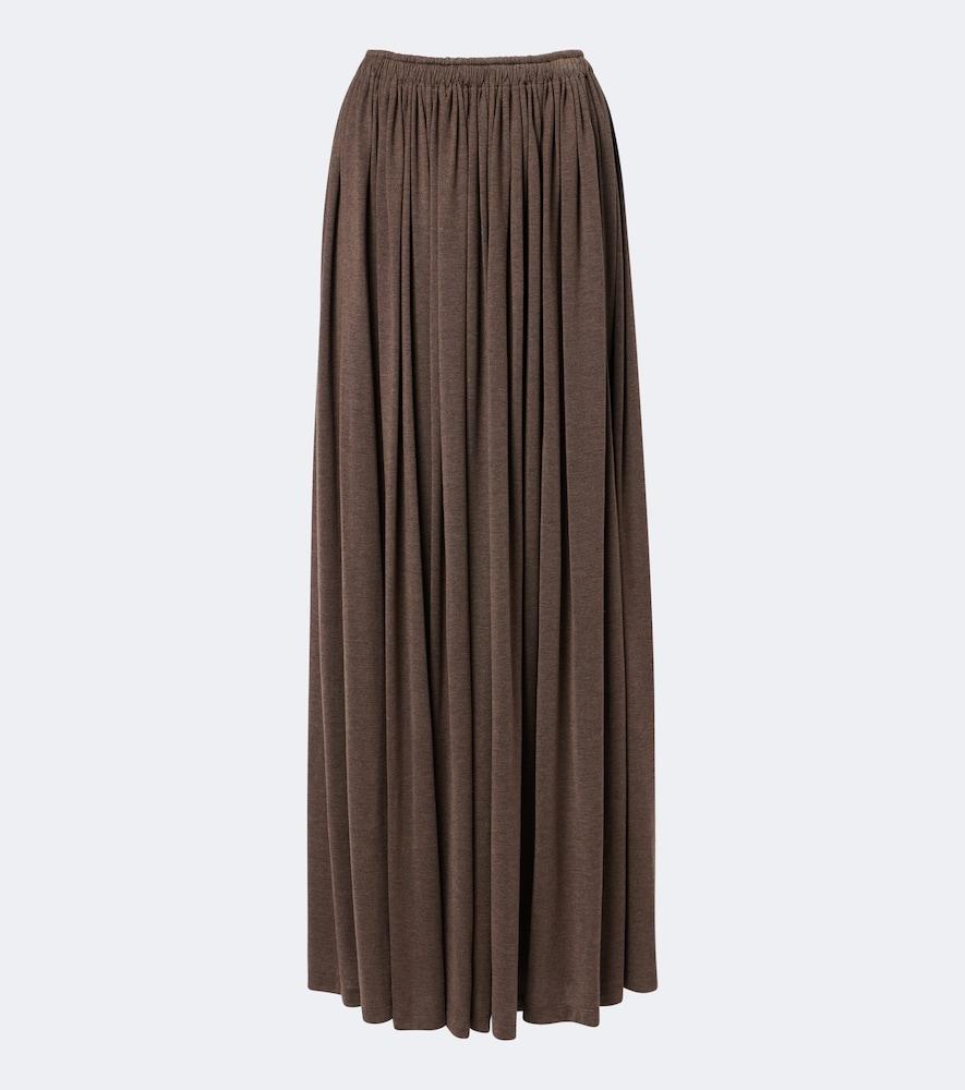 max mara jersey maxi skirt