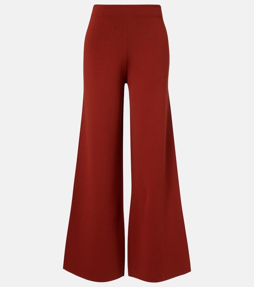 max mara jersey wide-leg pants
