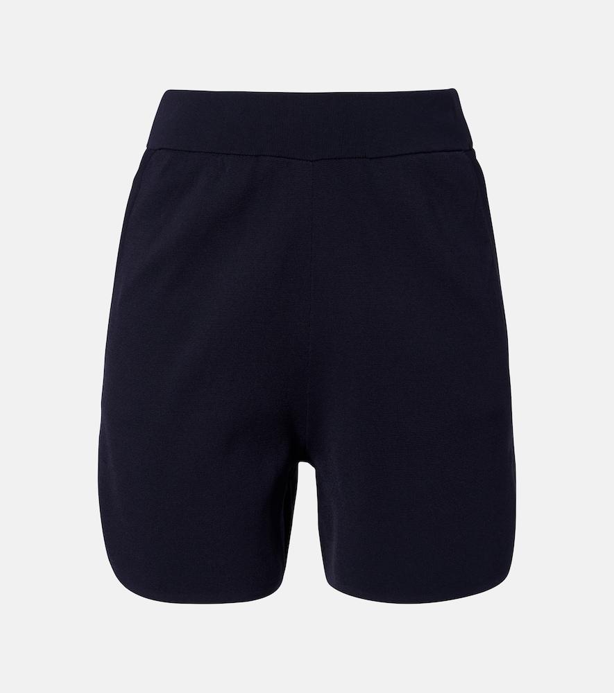 max mara knitted crêpe shorts