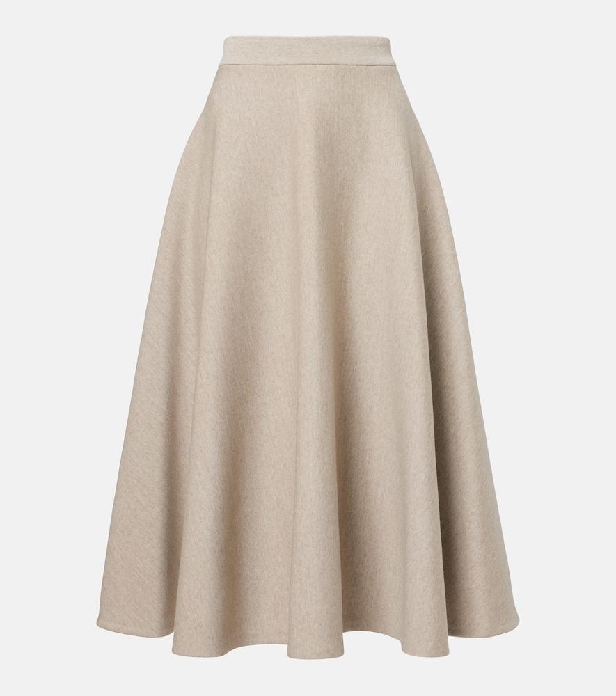 max mara knitted midi skirt