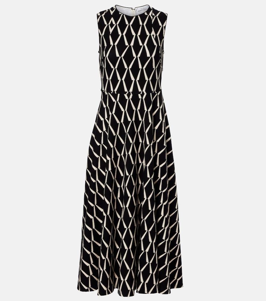 max mara lampara cotton-blend midi dress
