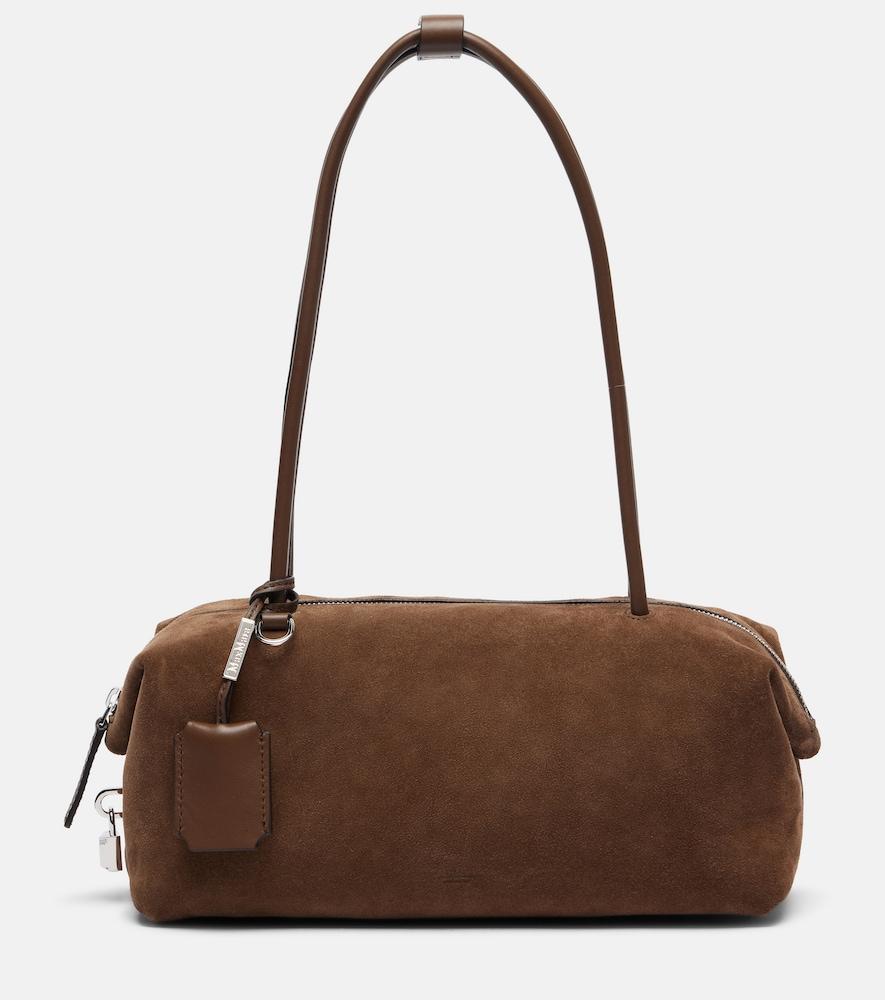 max mara large suede shoulder bag