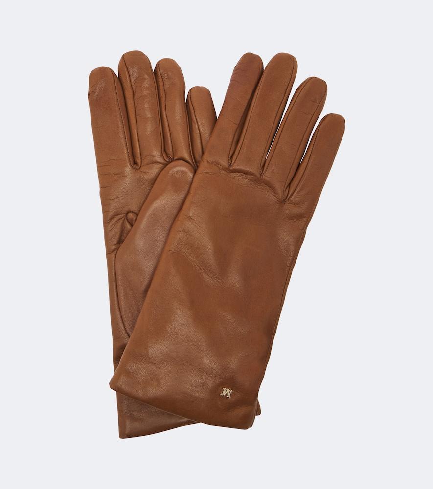 max mara leather gloves