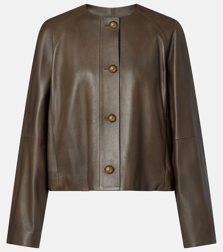 max mara leather jacket