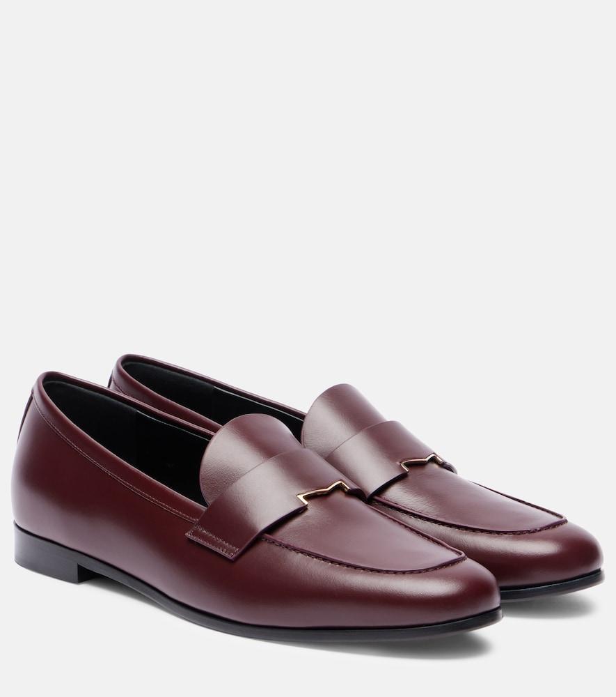 max mara leather mocassins