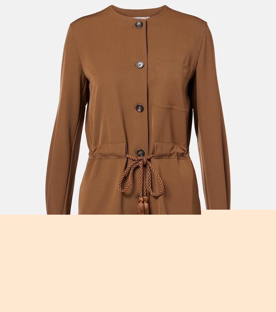max mara maine belted wool gabardine playsuit