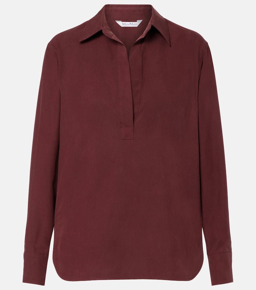 max mara mirko silk crêpe blouse